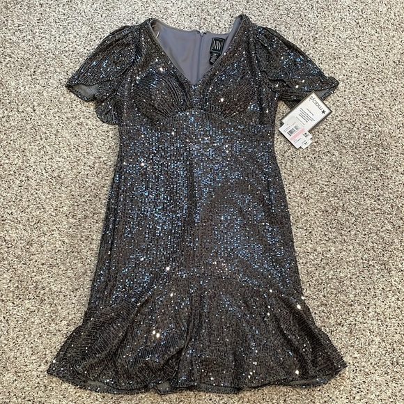 Nightway Sequin Evening/Cocktail Dress - Picture 5 of 16